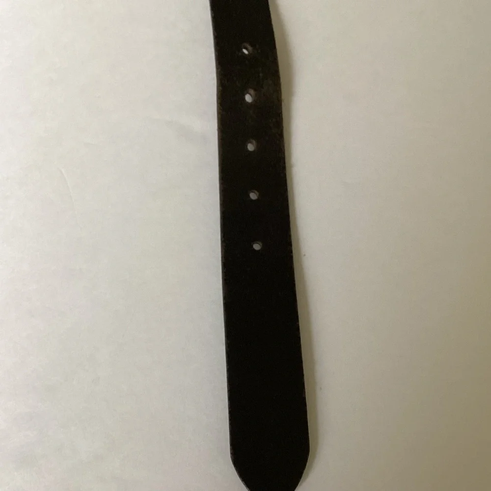 Polo Ralph Lauren Belt Mens 36/90 Black Italian Saddle Leather - Picture 14 of 15